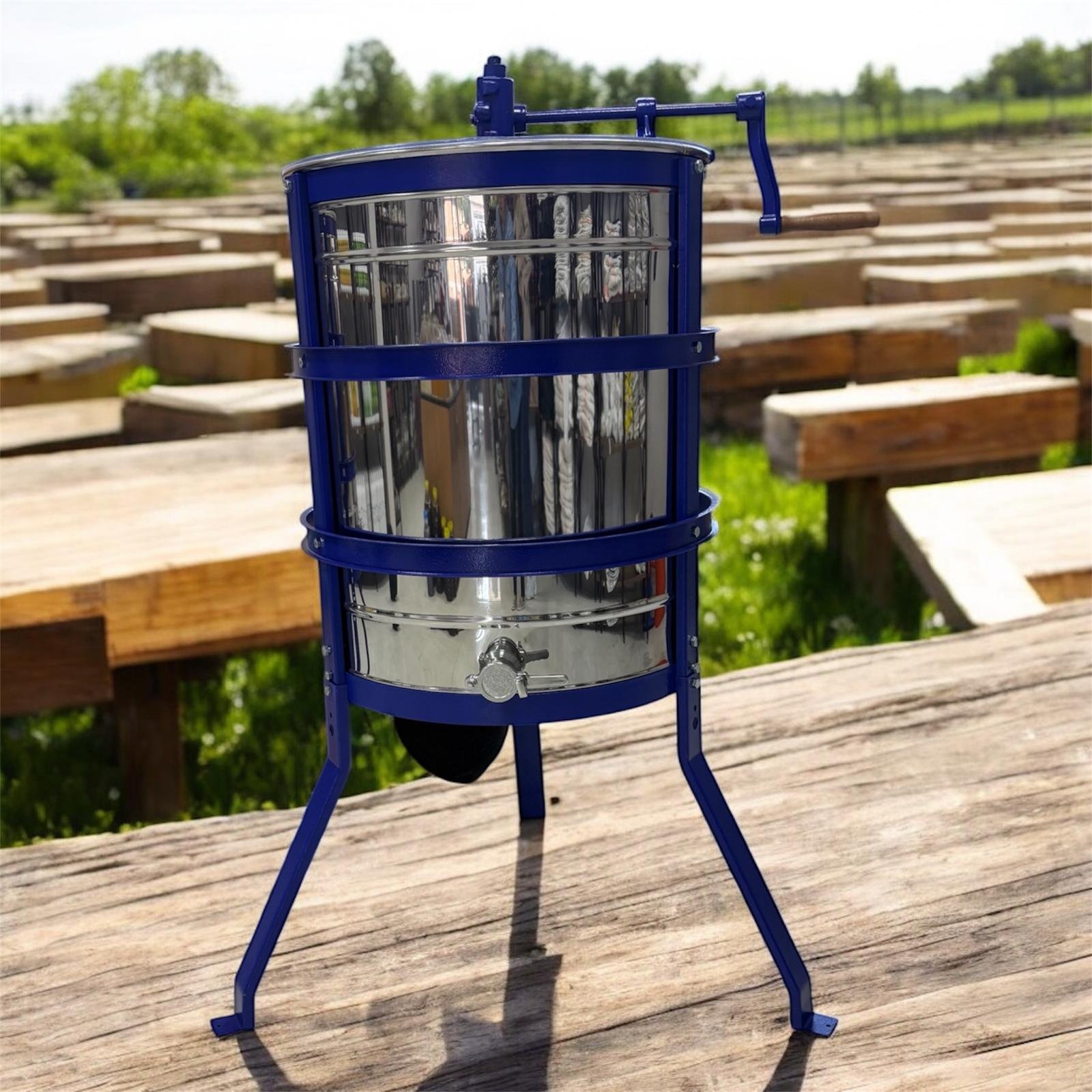 4 Çerçeveli Manuel Bal Süzme Makinesi